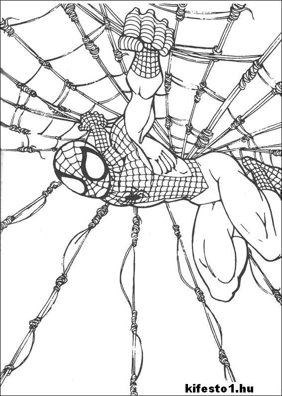 Pókember 66 kifestő nyomtatható